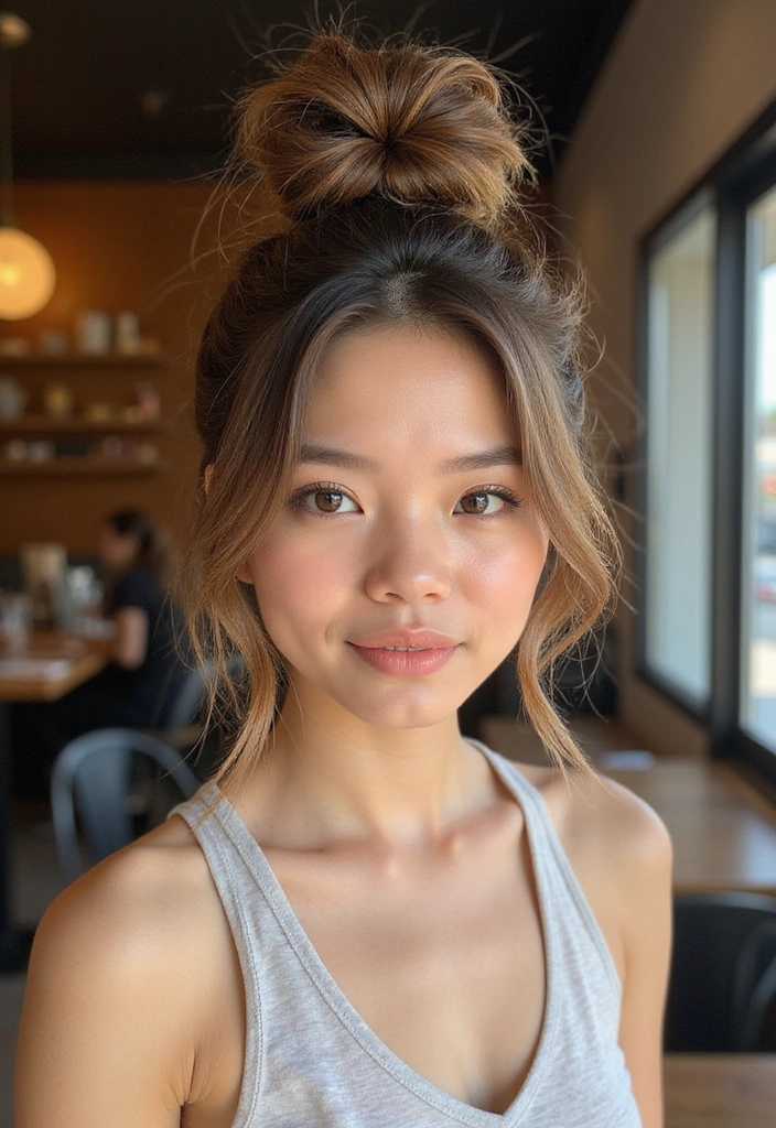 21 Casual Hairstyles for Long Hair That'll Turn Heads (You Won't Believe #11!) - 2. Messy Bun with a Twist