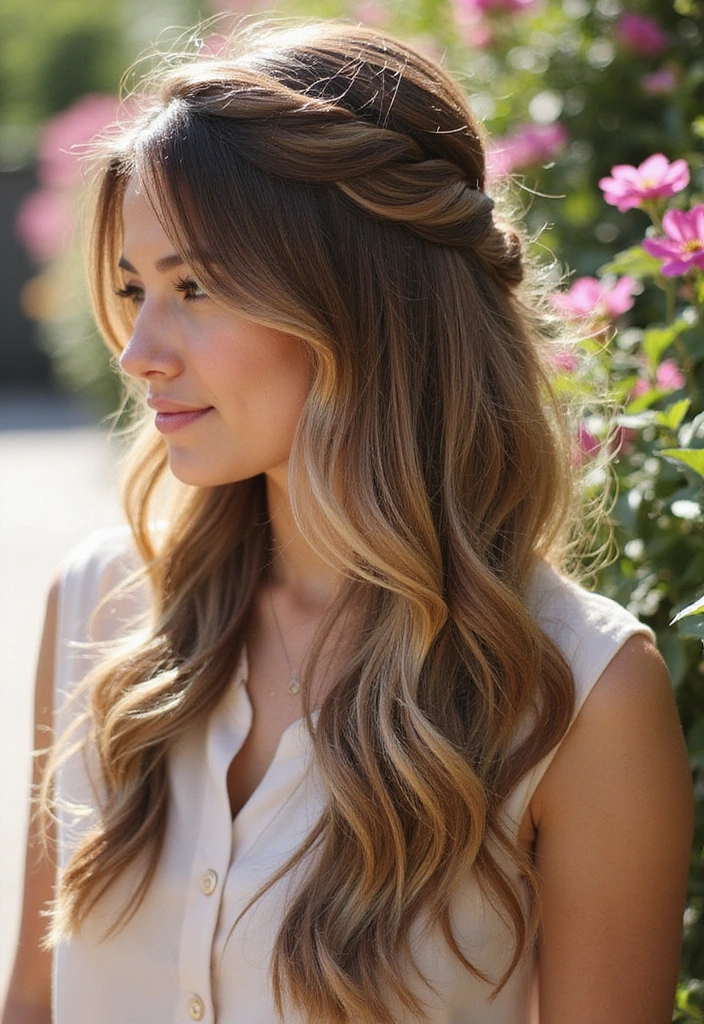 21 Casual Hairstyles for Long Hair That'll Turn Heads (You Won't Believe #11!) - 3. Half-Up, Half-Down Twist