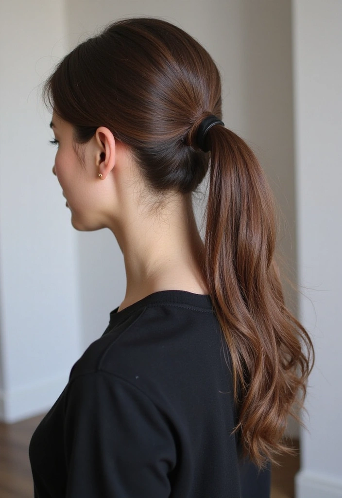21 Casual Hairstyles for Long Hair That'll Turn Heads (You Won't Believe #11!) - 20. Wrapped Ponytail