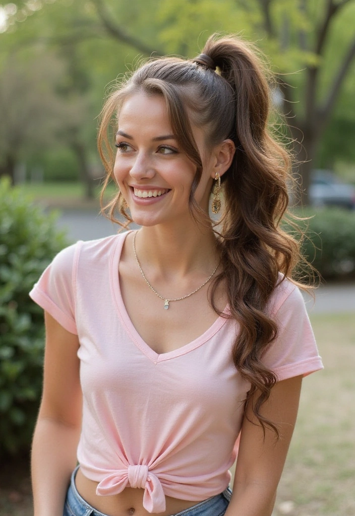 21 Casual Hairstyles for Long Hair That'll Turn Heads (You Won't Believe #11!) - 19. Bubble Ponytail