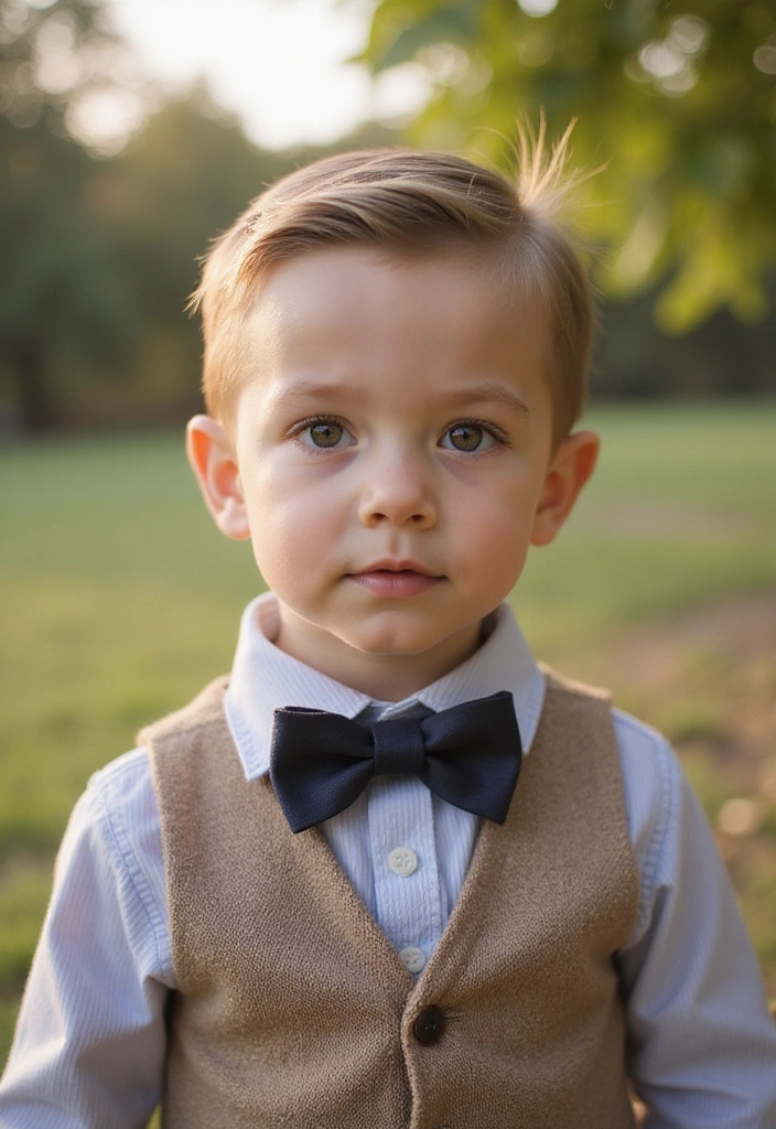 21 Stylish Baby Boy Hairstyles That Are Super Quick to Do! - 4. Side Part