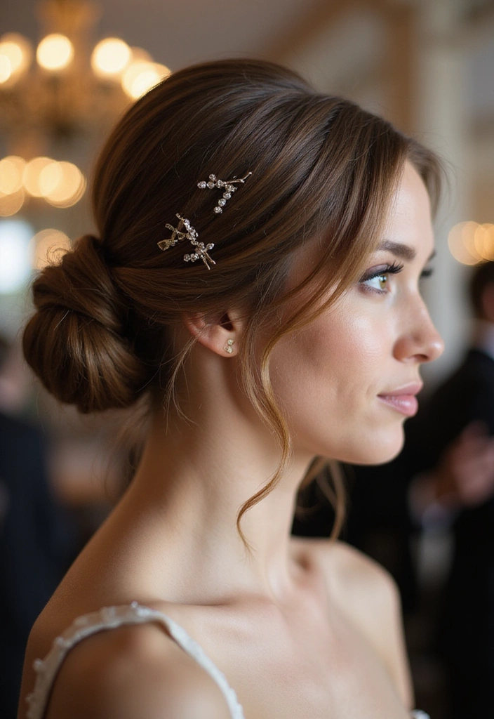 22 Elegant Oval Face Hairstyles That'll Make You Feel Like Royalty! - 2. Classic Chignon