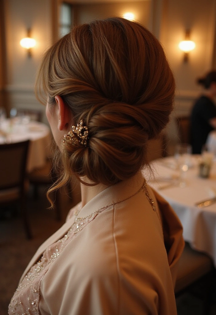 22 Elegant Oval Face Hairstyles That'll Make You Feel Like Royalty! - 17. Elegant Twist