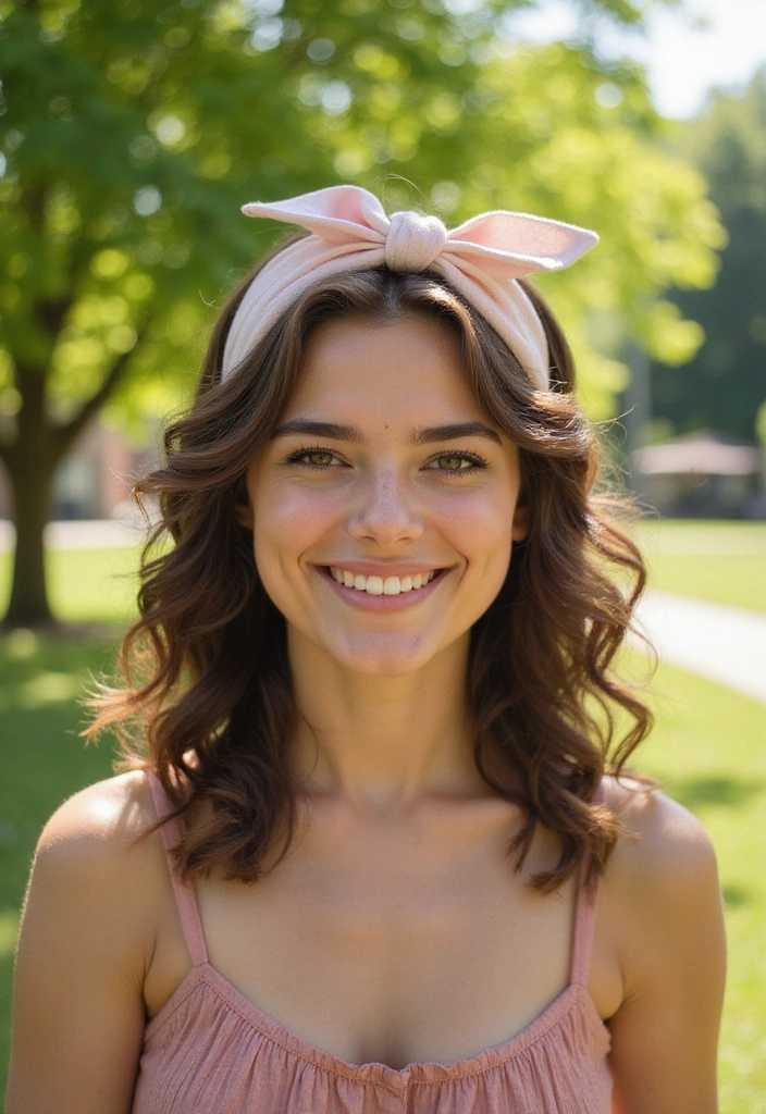 22 Elegant Oval Face Hairstyles That'll Make You Feel Like Royalty! - 18. Soft Curls with a Headband