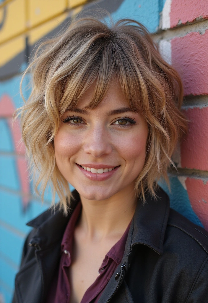 21 Volume-Boosting Round Face Hairstyles That Will Change Your Look Forever (Don’t Skip #11!) - 6. Textured Shag Cut