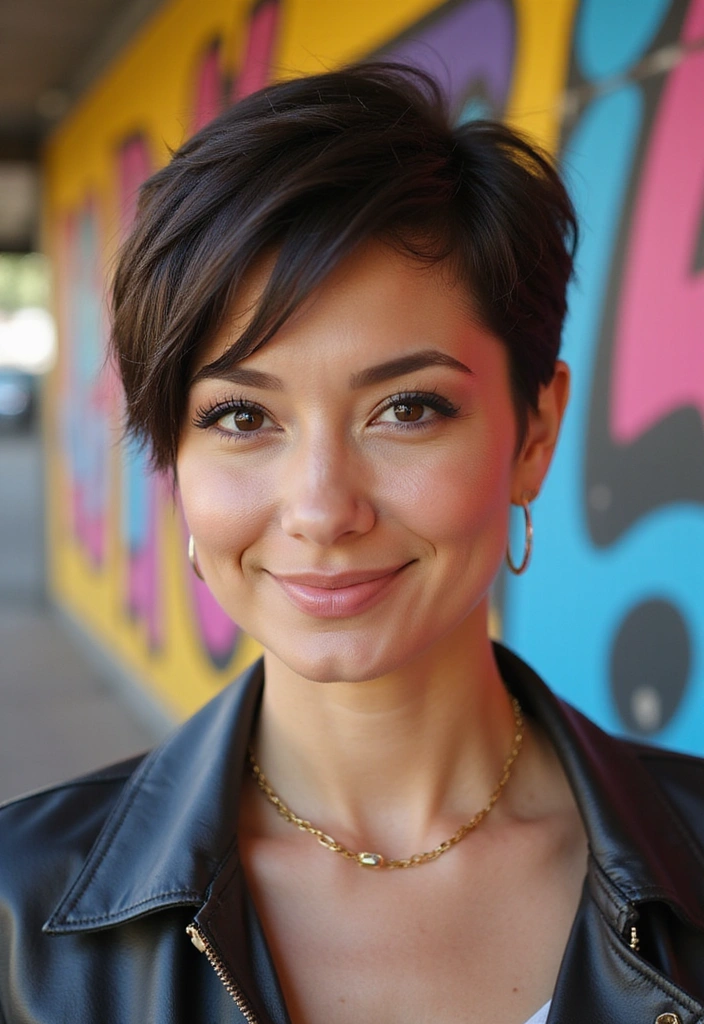 21 Volume-Boosting Round Face Hairstyles That Will Change Your Look Forever (Don’t Skip #11!) - 3. Voluminous Pixie Cut