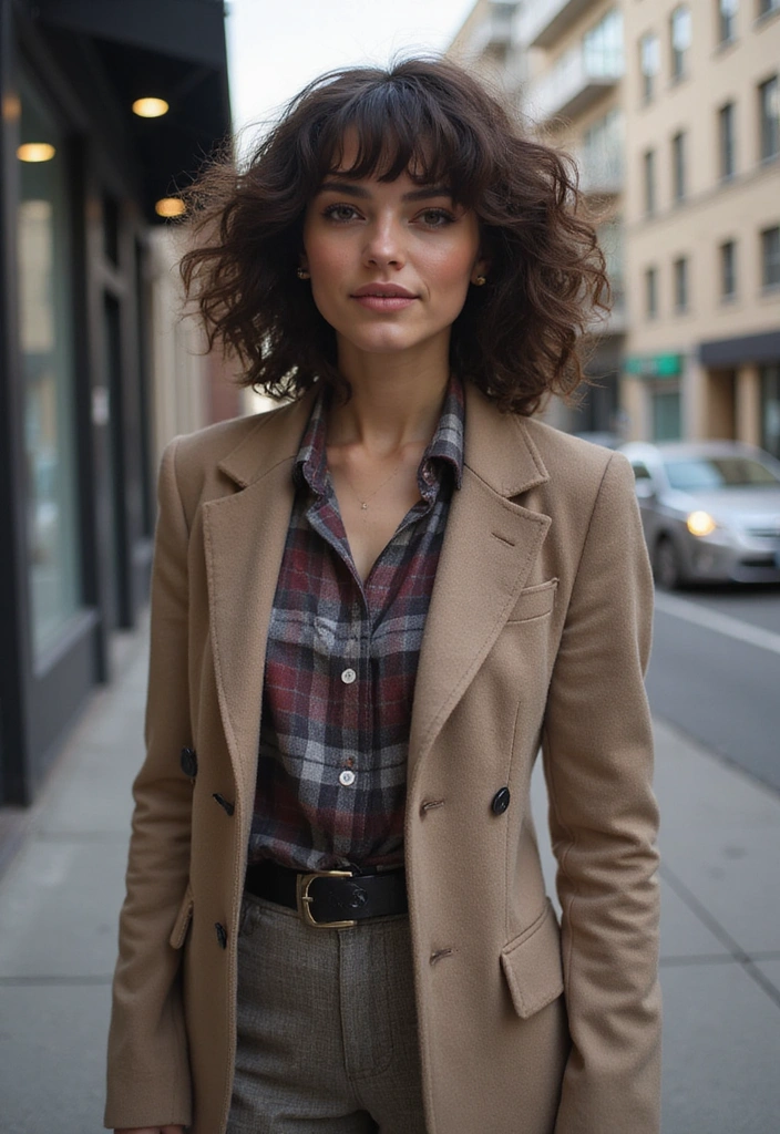 21 Easy Curly Haircuts That'll Make You Fall in Love with Your Curls! - 2. The Bob with Bangs
