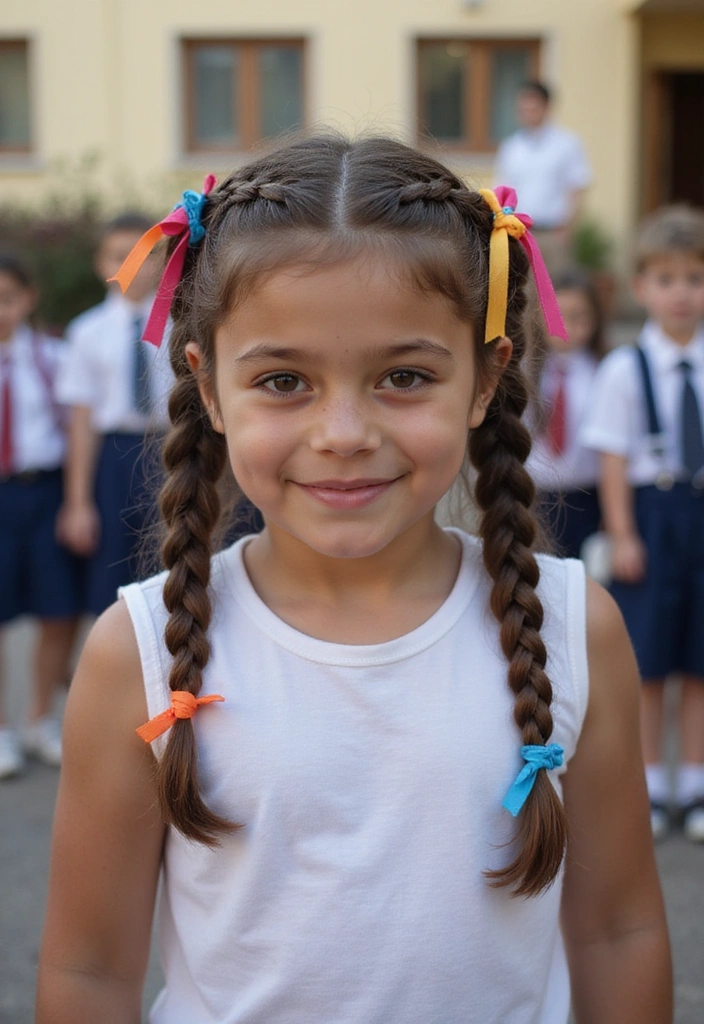 21 Braided Haircuts for Kids That'll Turn Heads at School (Wait Until You See #9!) - 11. Braided Lace Up Style