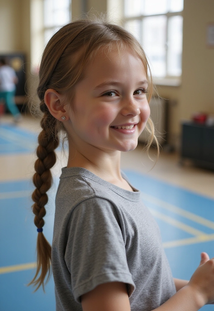 21 Braided Haircuts for Kids That'll Turn Heads at School (Wait Until You See #9!) - 12. French Braid Ponytail