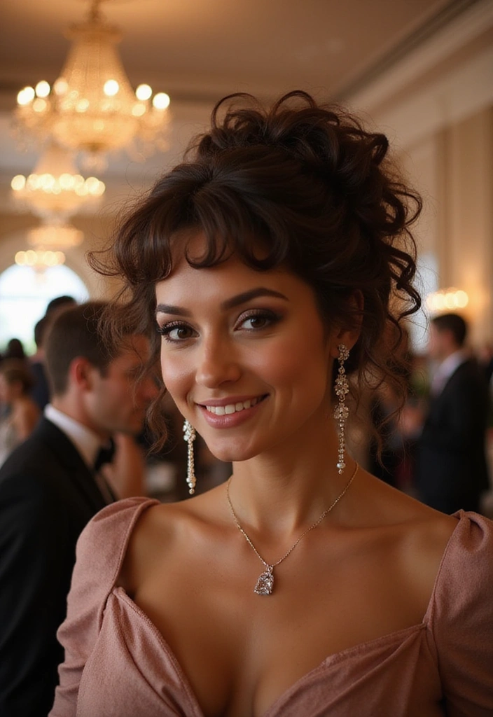 21 Easy Curly Haircuts That'll Make You Fall in Love with Your Curls! - 21. The Curly Updo