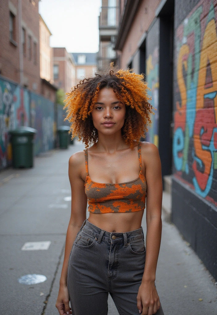 21 Easy Curly Haircuts That'll Make You Fall in Love with Your Curls! - 19. Curly Color Block