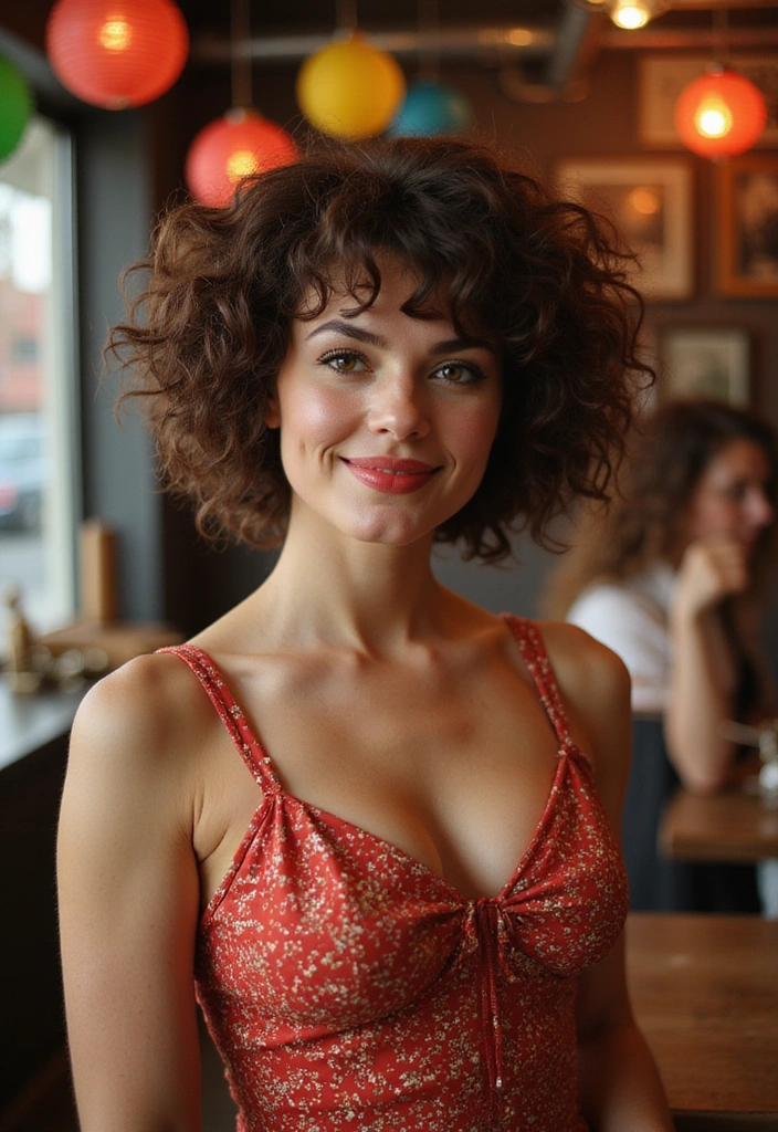 21 Stunning Short Curly Haircuts That'll Make You Book Your Next Salon Appointment Instantly! - 6. Vintage Curly Fro