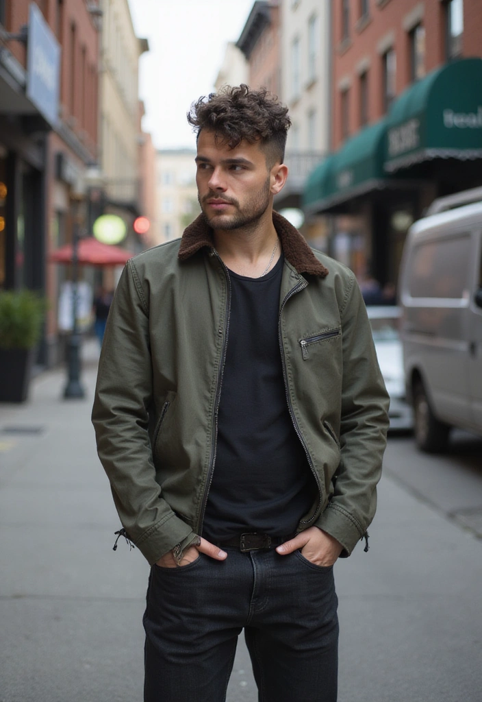 21 Male Curly Hairstyles That Will Turn Heads (You Won't Believe #12!) - 13. The Curly Faux Hawk
