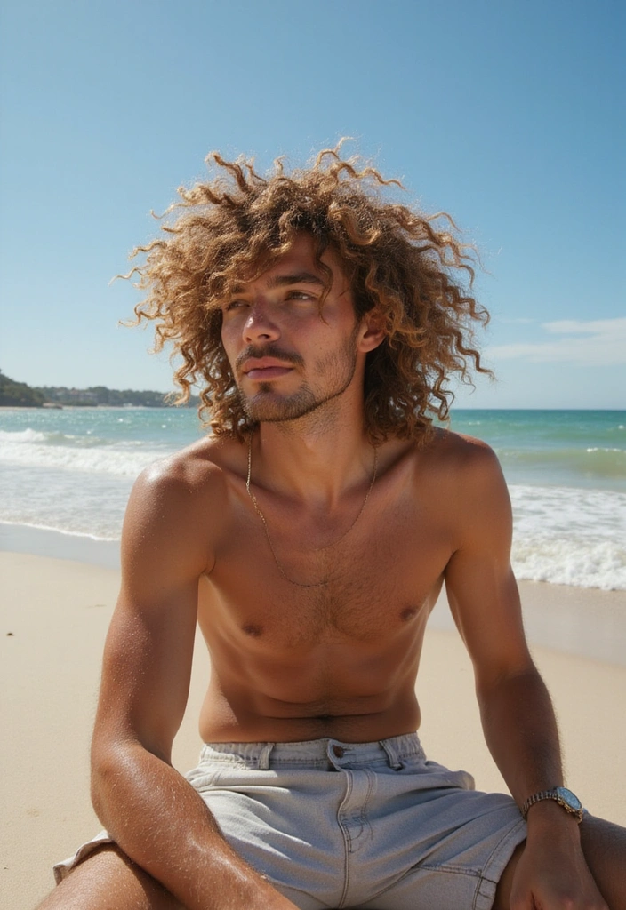 21 Male Curly Hairstyles That Will Turn Heads (You Won't Believe #12!) - 20. The Curly Surf Look