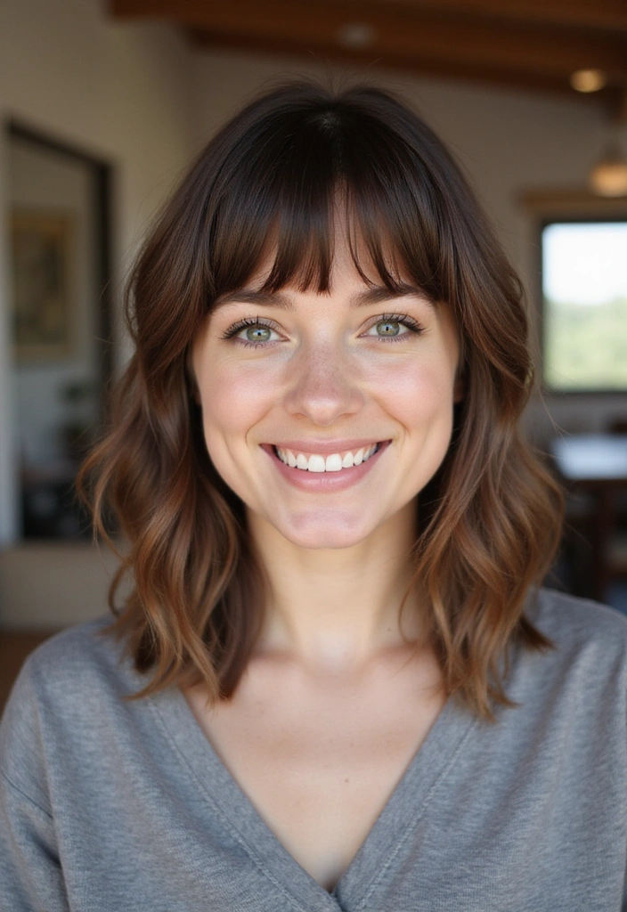 21 Stunning Choppy Bob Hairstyles to Inspire Your Next Big Hair Change! - 16. The Classic Bob with Choppy Bangs