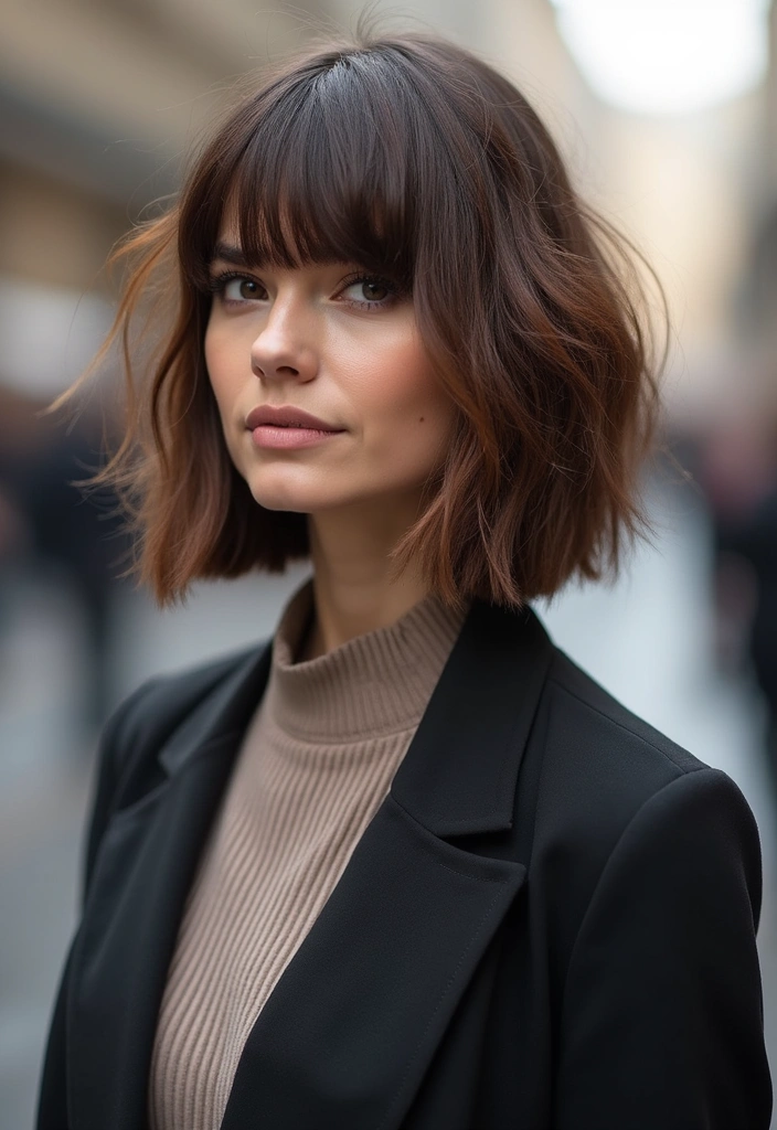 21 Stunning Choppy Bob Hairstyles to Inspire Your Next Big Hair Change! - 19. The Asymmetrical Choppy Bob