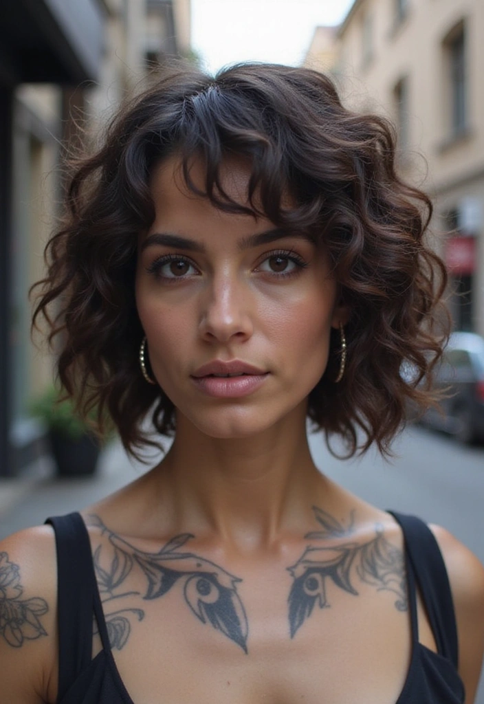 21 Curly Bob Ideas That Will Transform Your Look (You Won't Believe #7!) - 21. Curly Bob with Shaved Designs