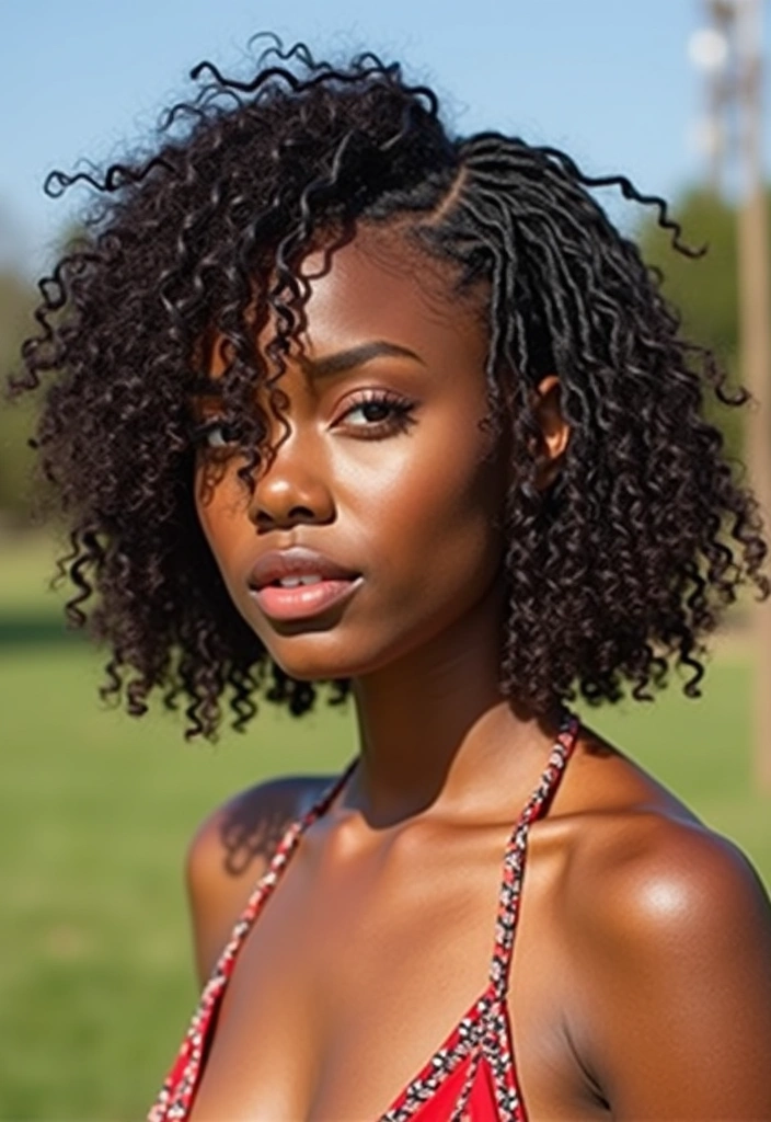 21 Curly Bob Ideas That Will Transform Your Look (You Won't Believe #7!) - 20. Curly Bob with Braided Elements