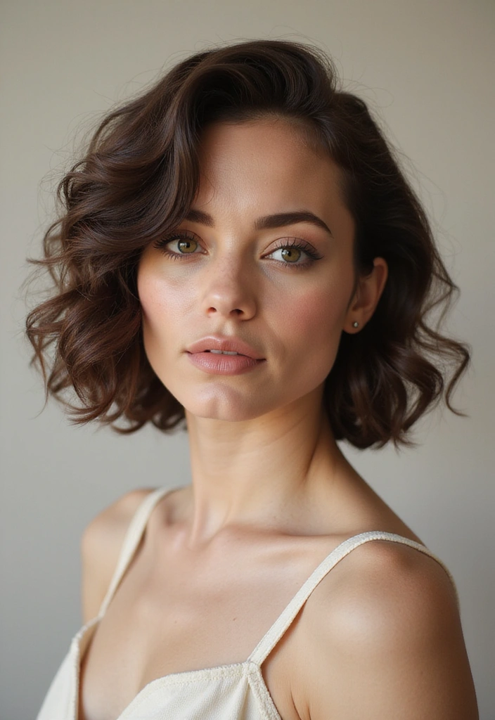 21 Curly Bob Ideas That Will Transform Your Look (You Won't Believe #7!) - 15. Curly Bob with a Middle Part