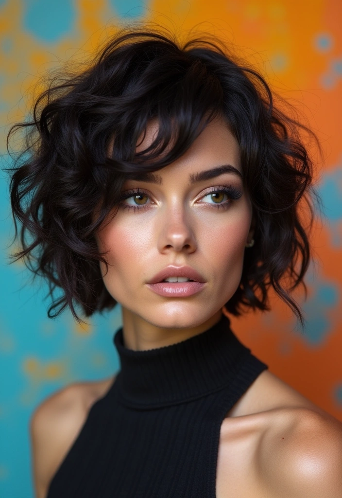 21 Curly Bob Ideas That Will Transform Your Look (You Won't Believe #7!) - 16. Asymmetrical Curly Bob