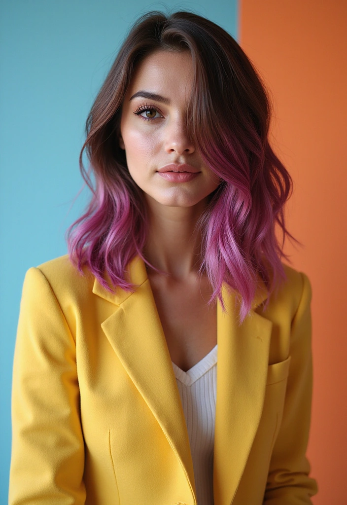 21 Aesthetic Long Bob Hairstyles You’ll Obsess Over (Wait Until You See #7!) - 4. Bold Color Highlights