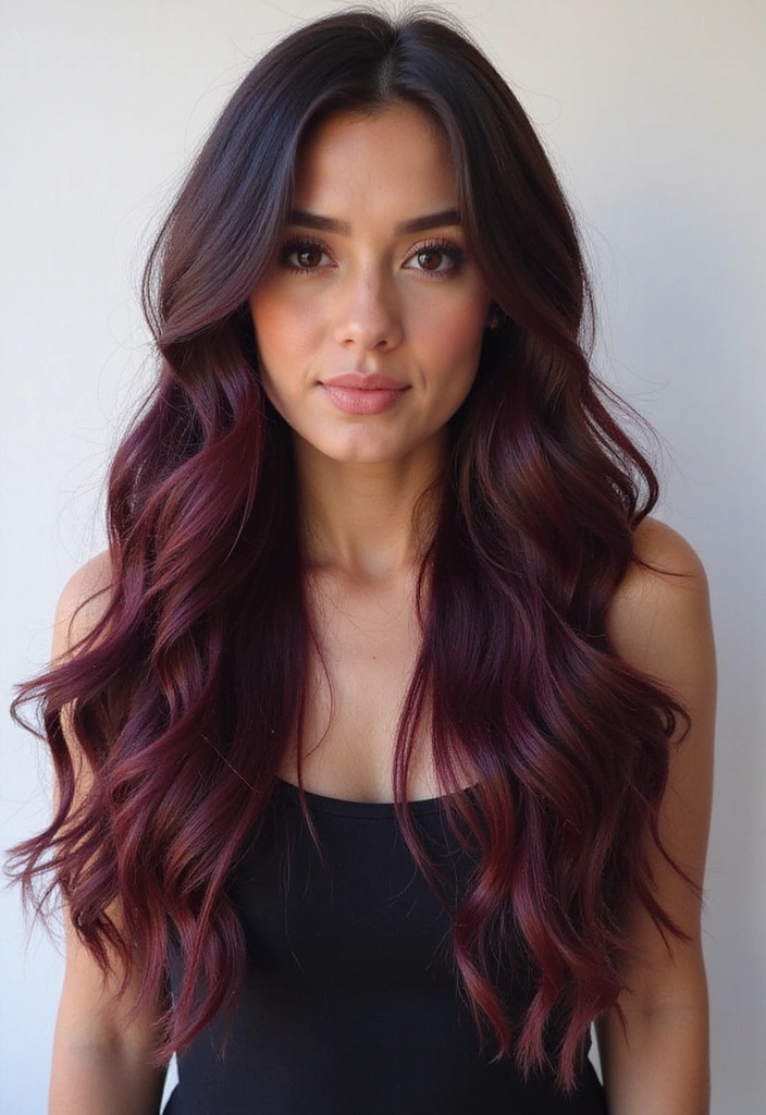 21 Stunning Burgundy Hair Ideas That Will Make You Want to Book a Dye Appointment Today! - 1. Deep Burgundy Ombre