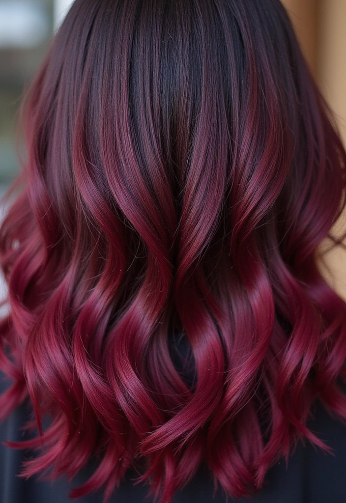 21 Stunning Burgundy Hair Ideas That Will Make You Want to Book a Dye Appointment Today! - 8. Burgundy Root Shadow