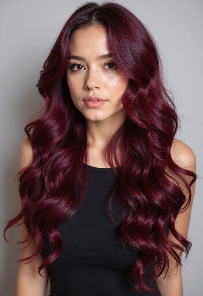 21 Stunning Burgundy Hair Ideas That Will Make You Want to Book a Dye Appointment Today! - 9. Vibrant Burgundy Curls