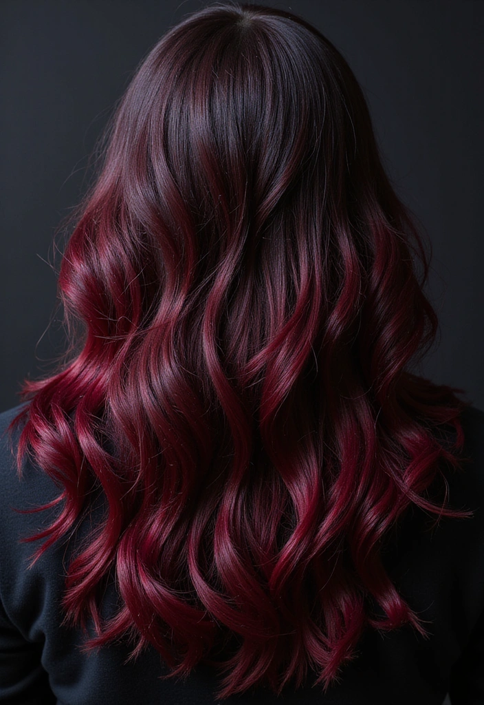 21 Stunning Burgundy Hair Ideas That Will Make You Want to Book a Dye Appointment Today! - 16. Burgundy Hairstreaks