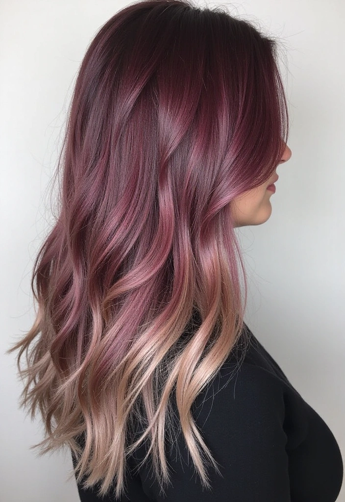 21 Stunning Burgundy Hair Ideas That Will Make You Want to Book a Dye Appointment Today! - 20. Burgundy Toned Roots