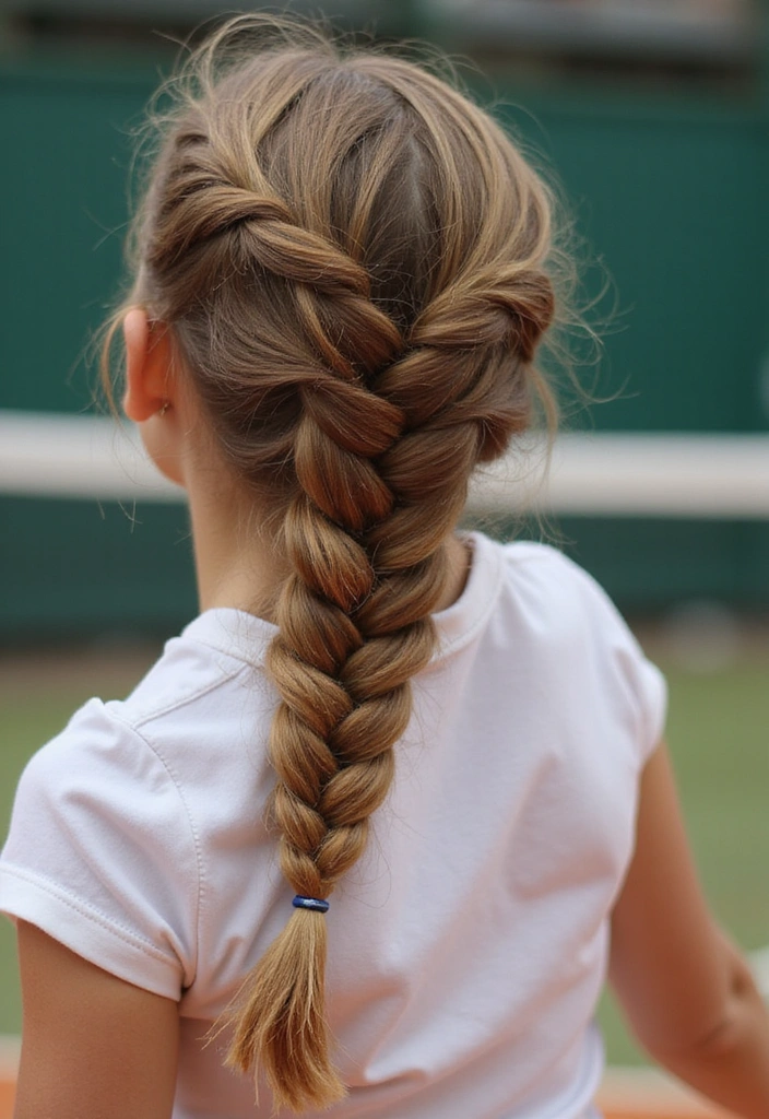 21 Tennis Hairstyles That'll Make You Look Like a Pro on the Court! - 4. French Braid