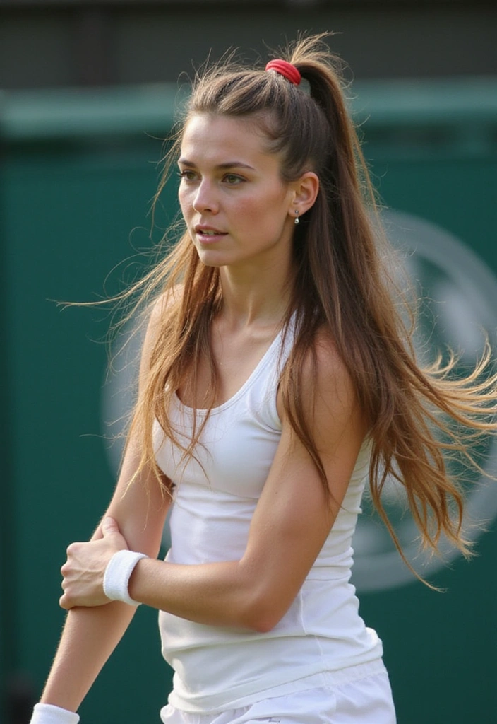 21 Tennis Hairstyles That'll Make You Look Like a Pro on the Court! - 6. Half-Up, Half-Down