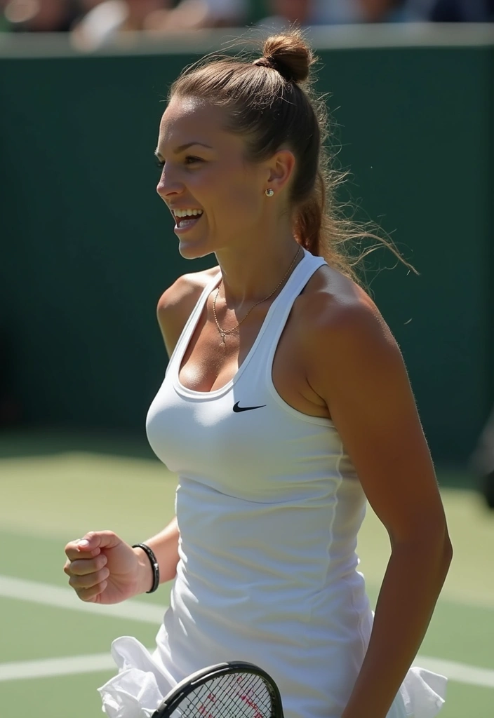 21 Tennis Hairstyles That'll Make You Look Like a Pro on the Court! - 13. Sleek Top Knot