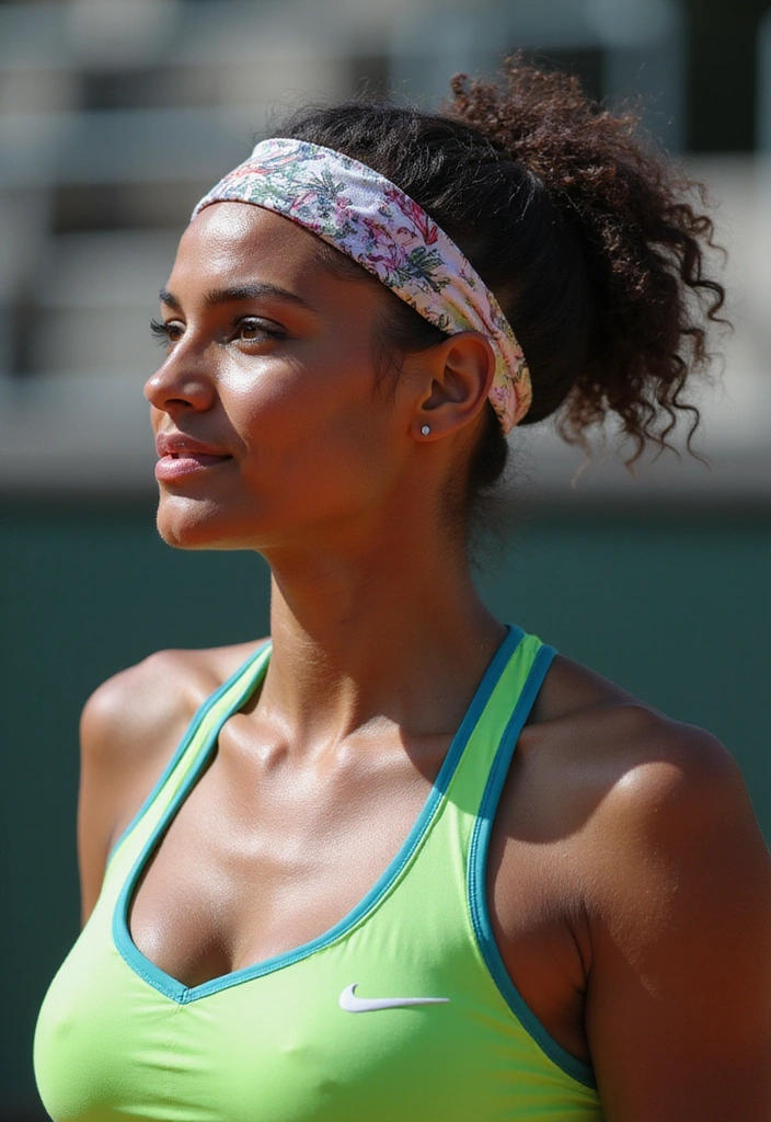 21 Tennis Hairstyles That'll Make You Look Like a Pro on the Court! - 18. Chic Hair Wrap