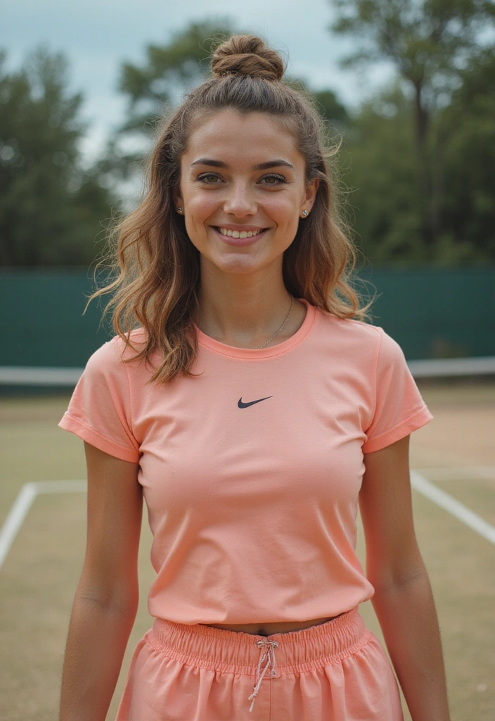 21 Tennis Hairstyles That'll Make You Look Like a Pro on the Court! - 20. Retro Half-Up Twist