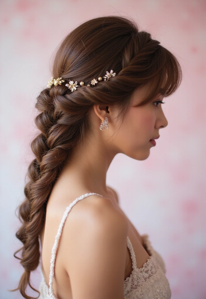 21 Stunning Viking Hairstyles That Will Transform Your Look (You Won't Believe #5!) - 5. Side-Swept Braid with Beads