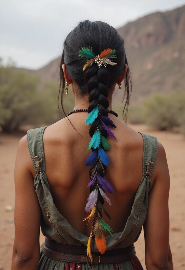 21 Stunning Viking Hairstyles That Will Transform Your Look (You Won't Believe #5!) - 21. The Viking Feather Braid