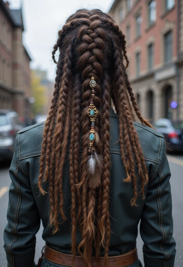 21 Stunning Viking Hairstyles That Will Transform Your Look (You Won't Believe #5!) - 18. The Viking Dreadlock Braid