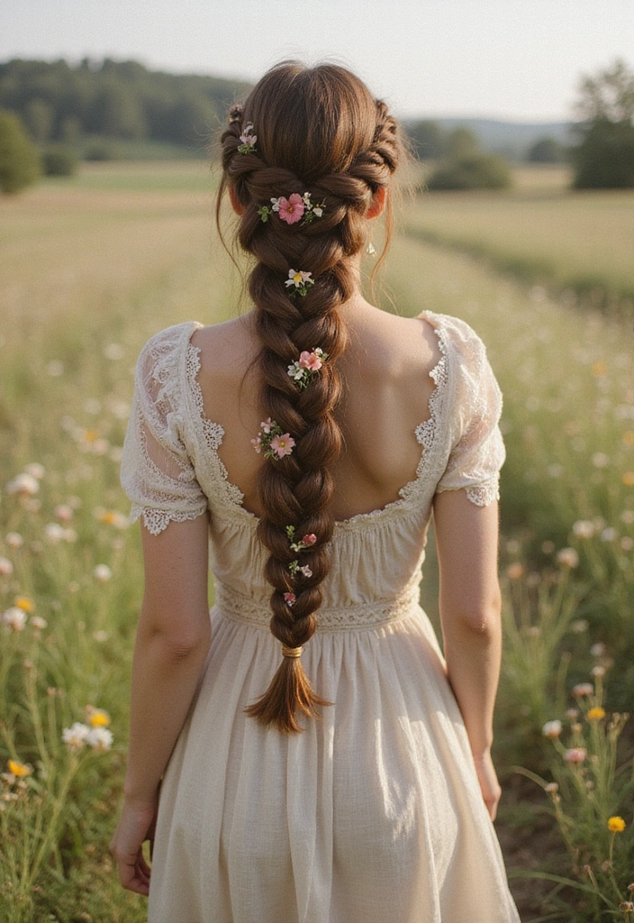 20 Gorgeous Hair Down Hairstyles That Will Turn Heads (You Won't Believe #11!) - 15. Romantic Twisted Braid