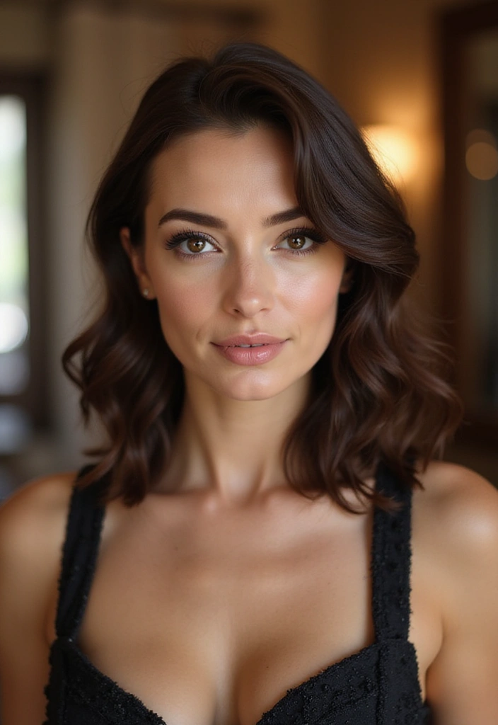 21 Stunning Hairstyles for Medium Length Hair That Will Turn Heads! - 14. Side-Swept Glam
