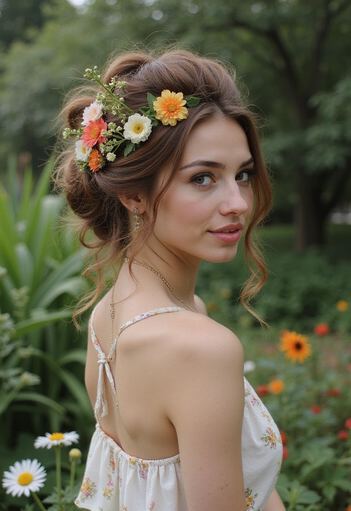 21 Stunning Hairstyles for Medium Length Hair That Will Turn Heads! - 7. Bohemian Updo