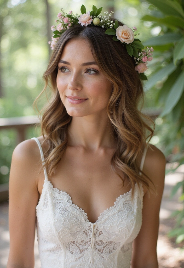 21 Stunning Hairstyles for Medium Length Hair That Will Turn Heads! - 3. Romantic Half-Up, Half-Down
