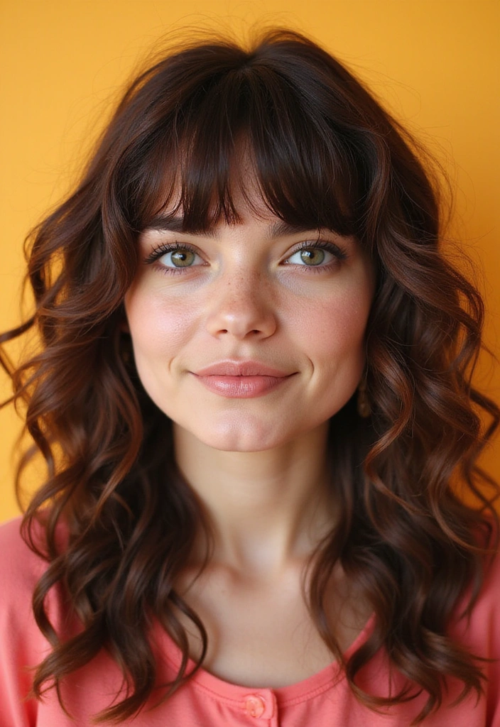21 Baddie Curly Hairstyles That'll Make You the Queen of Curls (You Won't Believe #9!) - 2. Curly Bangs and Loose Waves