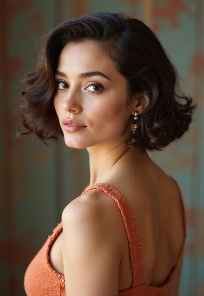21 Baddie Curly Hairstyles That'll Make You the Queen of Curls (You Won't Believe #9!) - 10. Retro Curly Bob