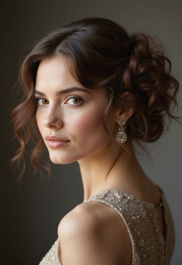 21 Baddie Curly Hairstyles That'll Make You the Queen of Curls (You Won't Believe #9!) - 6. Curly Updo