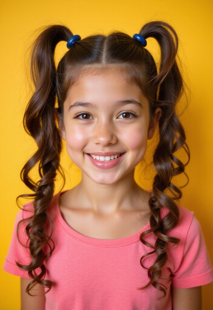 21 Baddie Curly Hairstyles That'll Make You the Queen of Curls (You Won't Believe #9!) - 13. Twisted Curly Pigtails