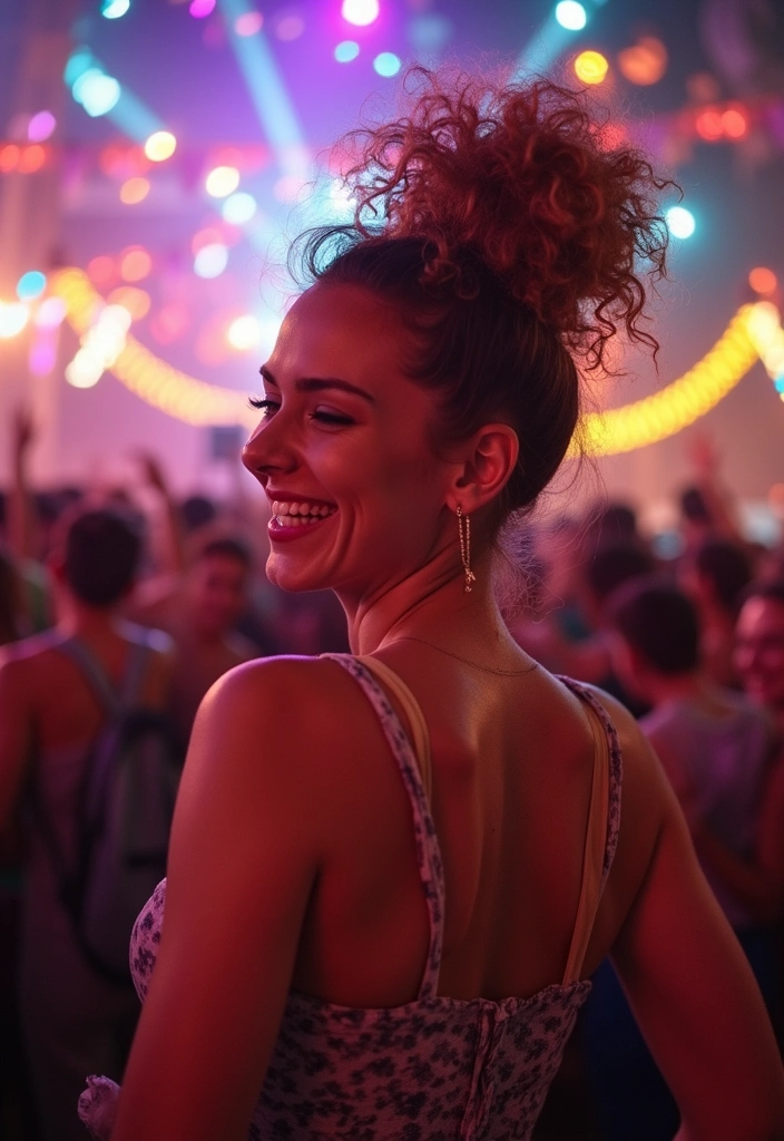 21 Mind-Blowing Natural Curly Hairstyles You Need to Try Today! - 14. Curly Top Knot