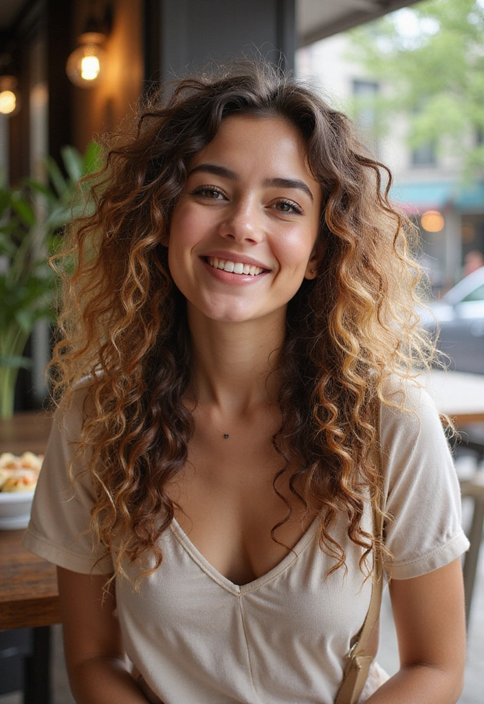 21 Mind-Blowing Natural Curly Hairstyles You Need to Try Today! - 13. Curls with Highlights